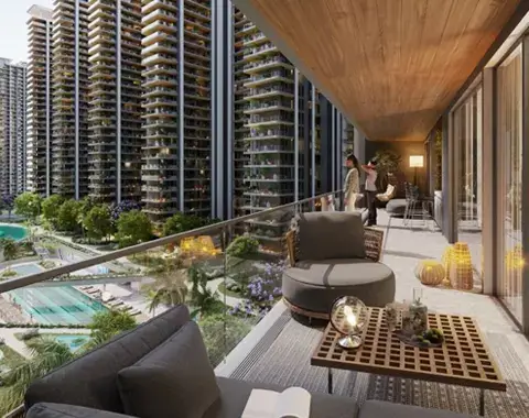 Balcony view from Elan The Presidential