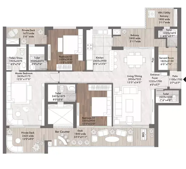 Elan The Presidential Phase 2 floor plan