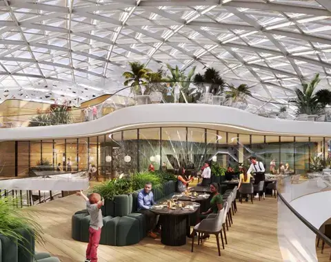 Elegant lounge area at Elan The Presidential